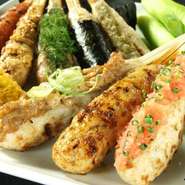 18種、お好みの味付けをお選びください。