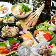 2名～要御予約。飲み放題ラストオーダーは終了30分前です。※仕入れ状況によりコース内容が変更にある場合がございます。ご了承ください。