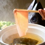 （二人前より承ります。）喰海名物！鮪しゃぶしゃぶ★《追加食材》鮪（八切）858円（税込）/野菜363円（税込）/ホタルイカ（五杯）858円（税込）/豆腐385円（税込）/うどん（一玉）385円（税込）