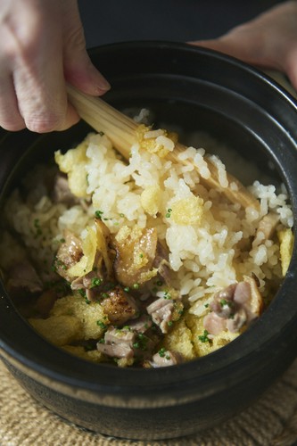桜海老と筍の炊き込みご飯