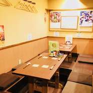 落ち着いた店内は大切な人との会食にもぴったり。こだわりの新鮮素材を活かしたお料理でおもてなしを！厳選日本酒もございますので、お酒が好きな人にもおすすめ。