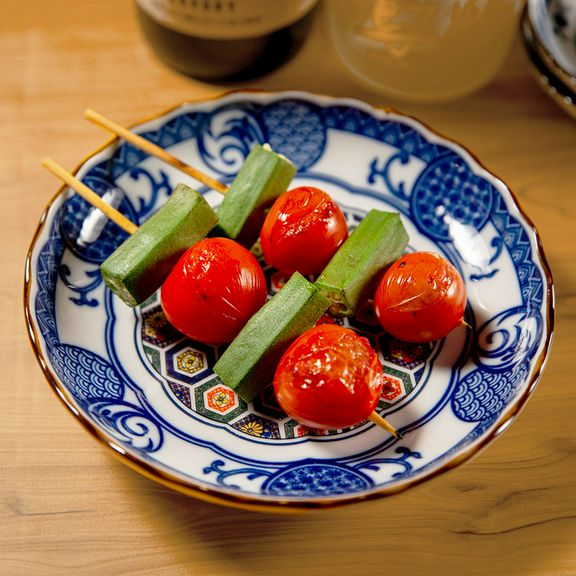 野菜串　トマトオクラ串