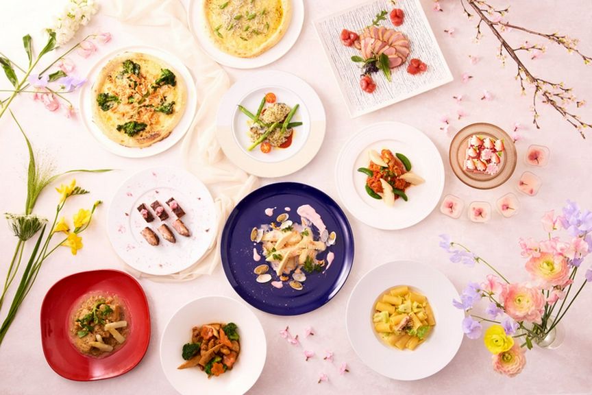 春の食材をふんだんに使用した、彩り豊かなブッフェをご提供します。