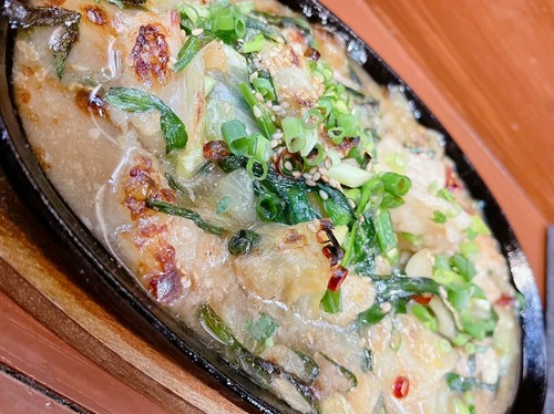 焼きもつ鍋鉄板！