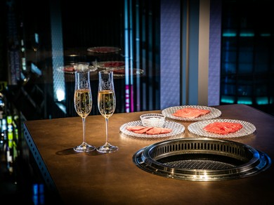 二人の焼肉デート。ゆったり過ごす、幸せなひととき