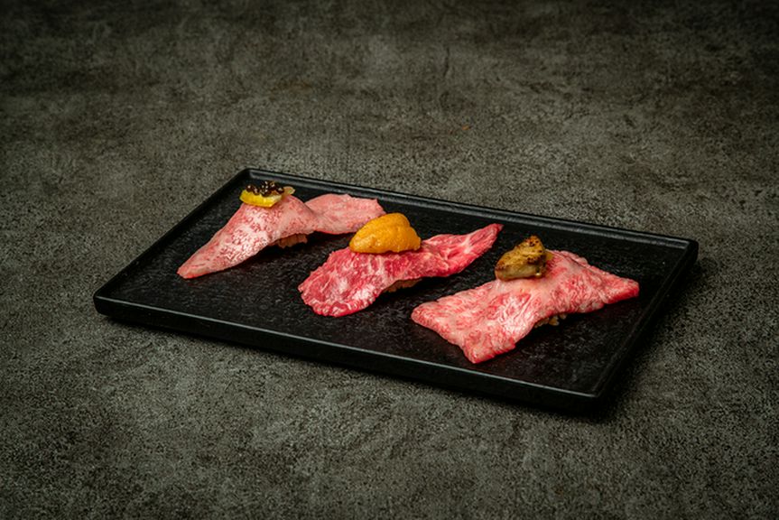 きわみ肉寿司3種　