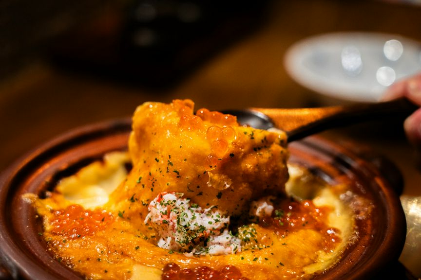 いくらと生雲丹の特製グラタン