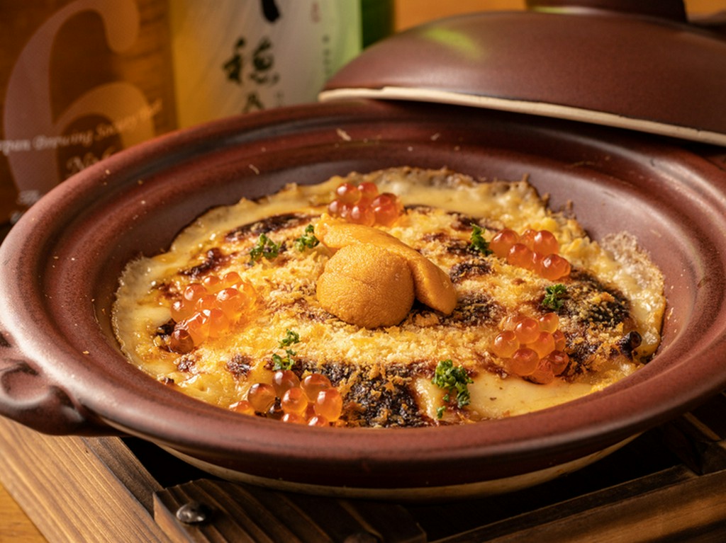 いくらと生雲丹の特製グラタン