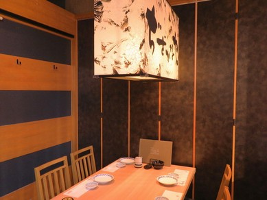 プライベート空間で落ち着いて食事が楽しめる