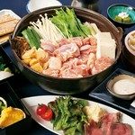 鶏ちゃんこが楽しめる人気のコース！