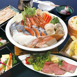 大漁海鮮ちゃんこが楽しめる人気のコース！