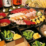 厳選にぎり寿司が楽しめる人気のコース！