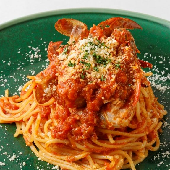 渡り蟹のトマトソース