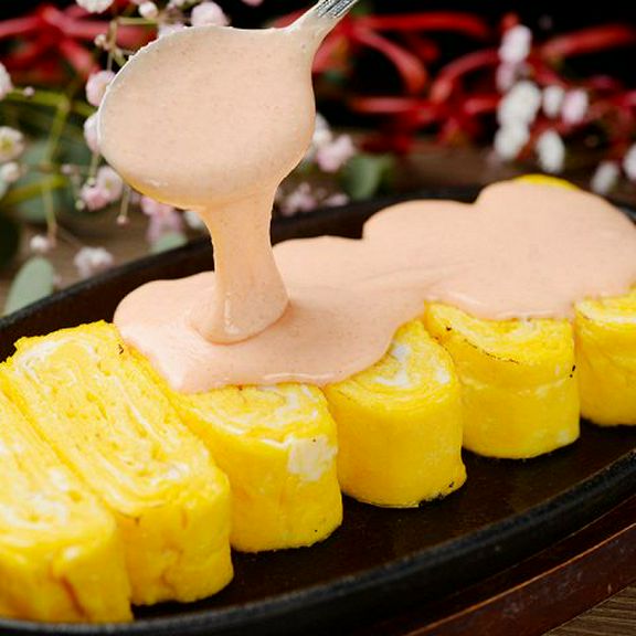 トロトロチーズのだし巻き 〜明太マヨがけ〜