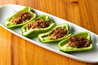 氷水につけてパリパリしています