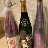 様々な日本酒を半合～からご提供しております。