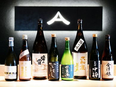 喜多方の旨い地酒を中心に、旬の本格和食に合う銘酒が揃う