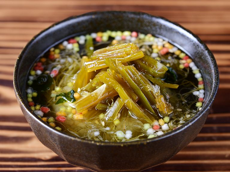 飲んだあとはコレ！　刺激的な〆メニュー『菜わさびのつんつん』