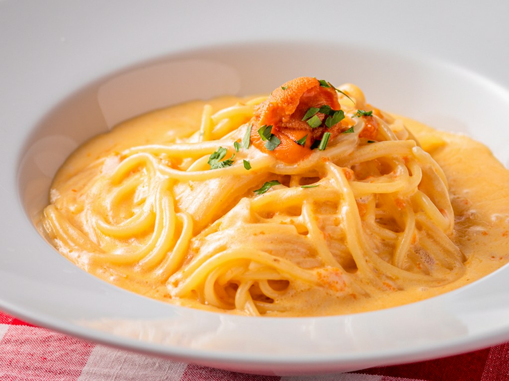 本日のパスタ『北海道産生ウニのクリームスパゲッティ』