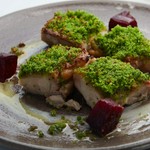 総州古白鶏もも肉の香草パン粉焼き