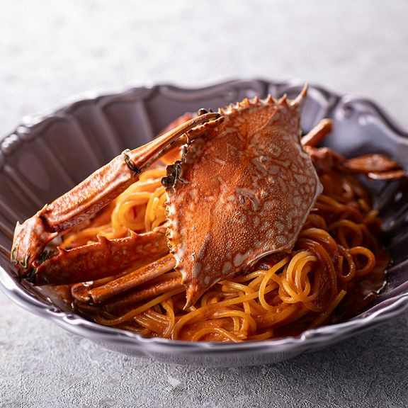 ワタリ蟹の濃厚トマトソース