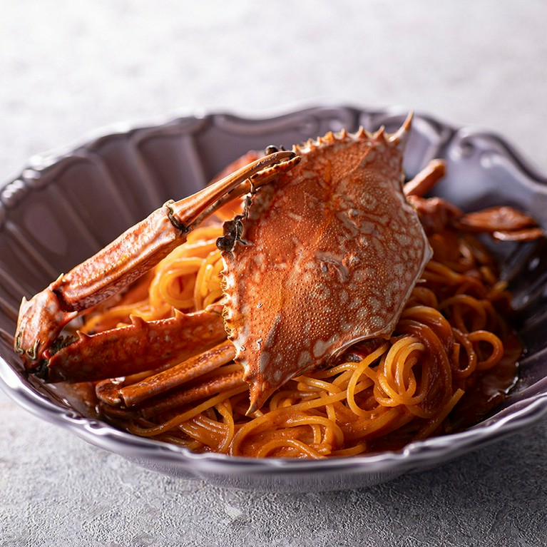 ワタリ蟹の濃厚トマトソース