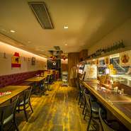 おしゃれな店内