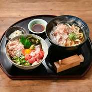 ・お造り三種盛り
・海老と旬野菜の天婦羅
・蒸し物
・ご飯
・赤出汁
・香の物
