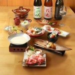 筍や桜海老、蛤、山菜など春の恵みを随所に散りばめた季節会席。