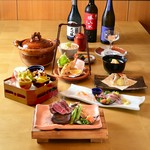 旬食材の涼やかな前菜に始まり、メインには黒毛和牛シャトーブリアンが楽しめる、季節限定の上質会席です。