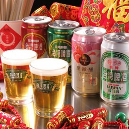 台湾ビールは全4種！フルーツ味もご用意しております。
