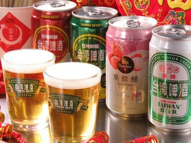 台湾ビールは全4種！フルーツ味もご用意しております。