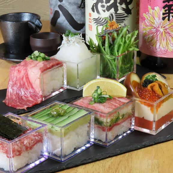 インスタ映え間違いなし。創作マス料理！