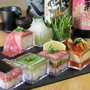 インスタ映え間違いなし。創作マス料理！