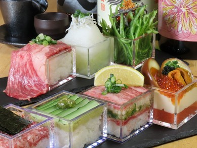 インスタ映え間違いなし。創作マス料理！