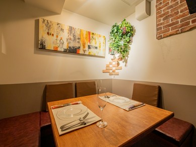 半個室でゆっくりと