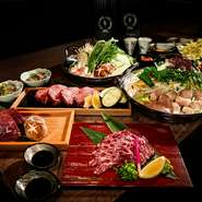 焼肉をはじめ、肉寿司など幅広いお肉料理を味わえます。