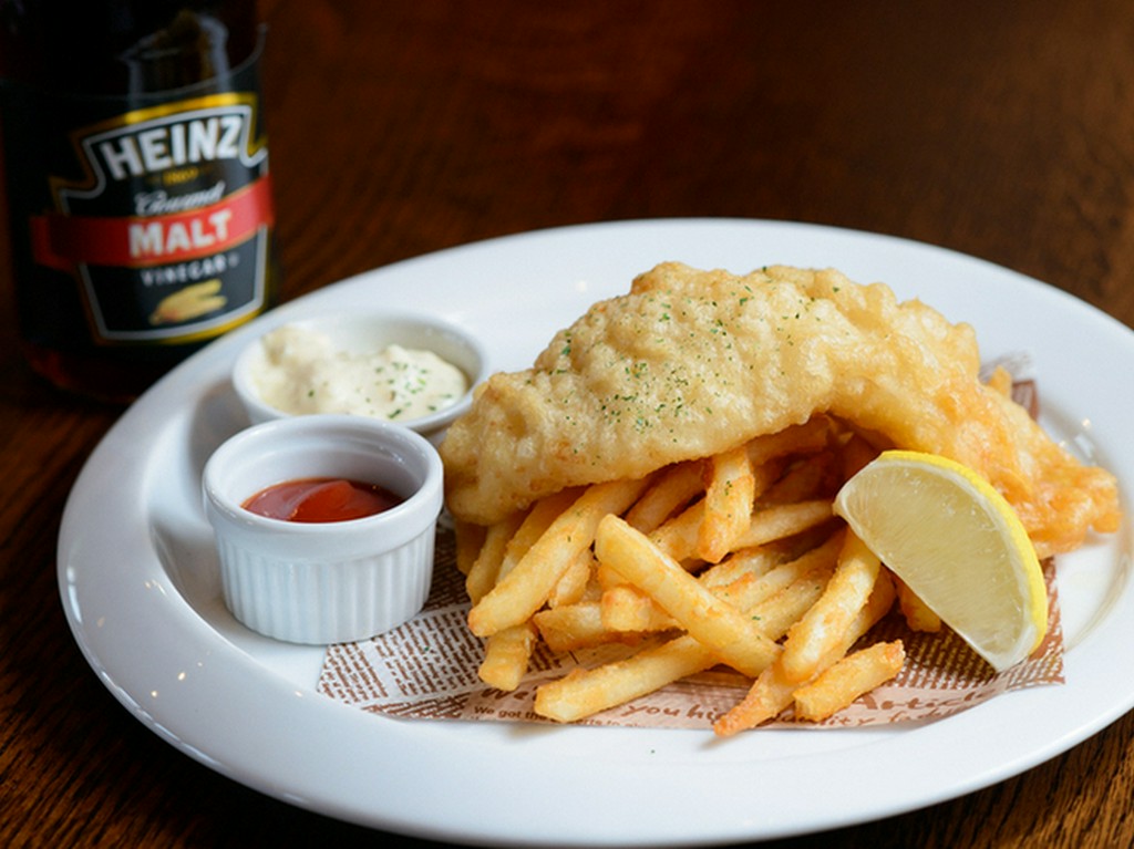ギネス衣のフィッシュ＆チップス