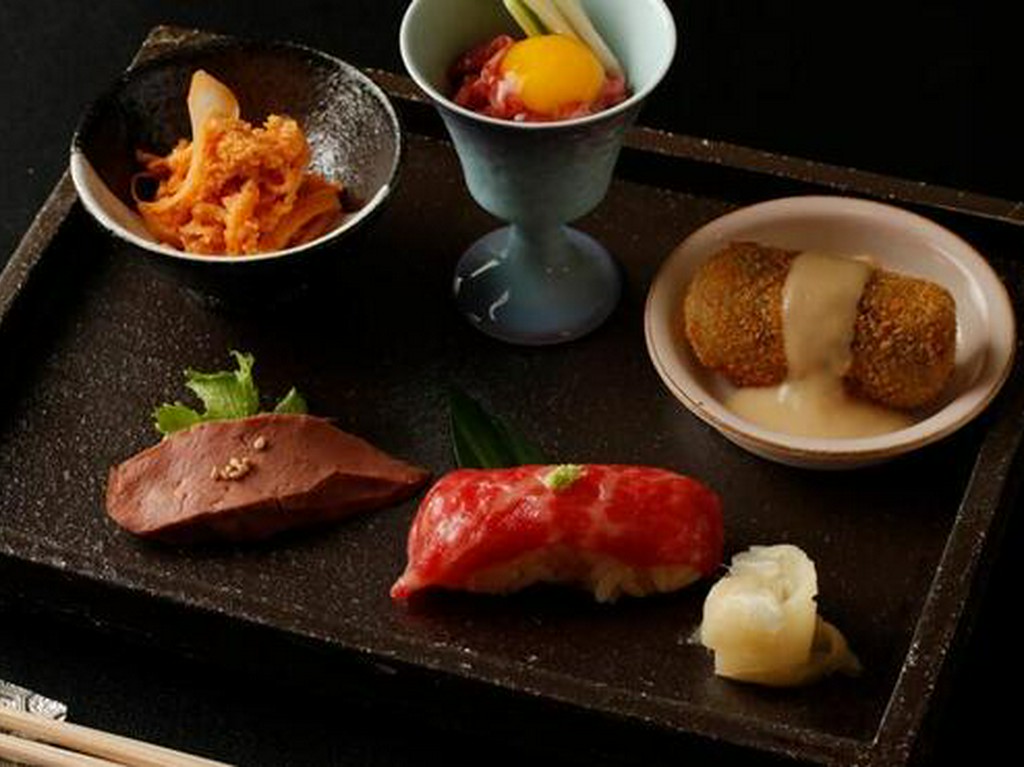 特選黒毛和牛肉八寸