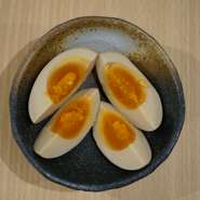 半熟で仕上げています。
