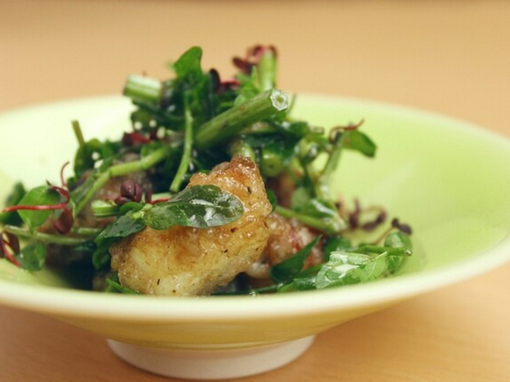 水ダコとクレソンのバルサミコ和え