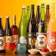 広島では滅多にお目にかかれない、美酒・銘酒がズラリ。北は北海道、南は福岡まで、日本全国からバリエーション豊かに取り揃えています。広島で「江間さんにしか卸していない」という貴重な酒にもありつけるかも。