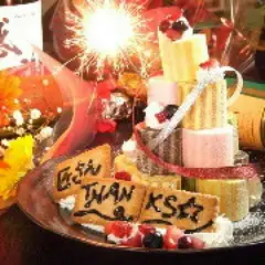 記念日・誕生日にデザートプレートをご用意致