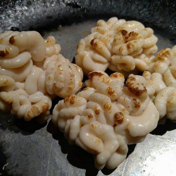 真鱈の白子、塩焼き