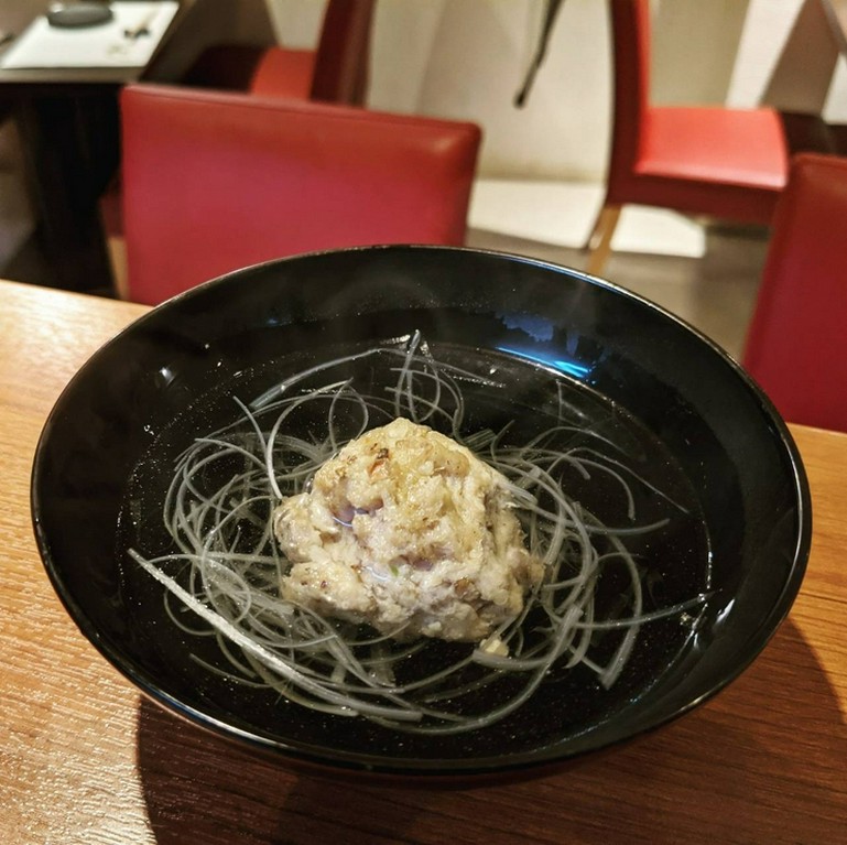 鶏つくねのお吸物