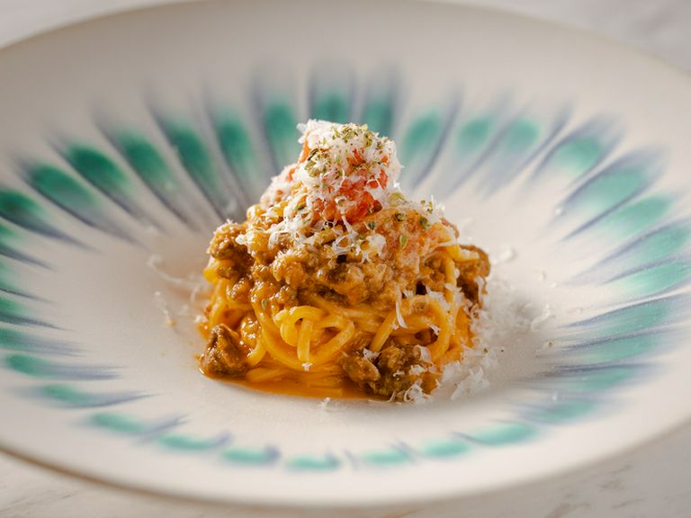 手打ちパスタを使った『羊のパスタ』