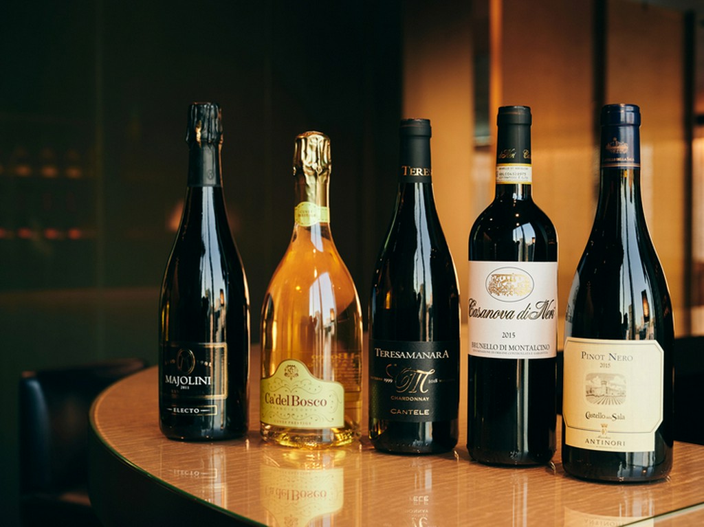 イタリアの銘醸ワインを中心に、多種そろうワイン			