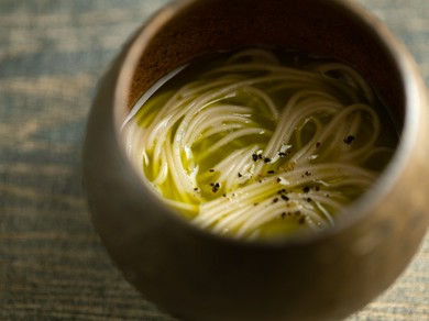 富山特産を大胆にアレンジ。アルデンテで楽しむ『大門素麺』