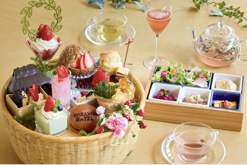 【1/19〜4/28】苺の華茶会 〜和のアフタヌーンティー〜