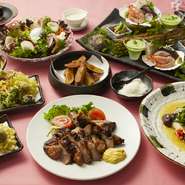 「主食と食後のデザート」」もオプションにて承ります。